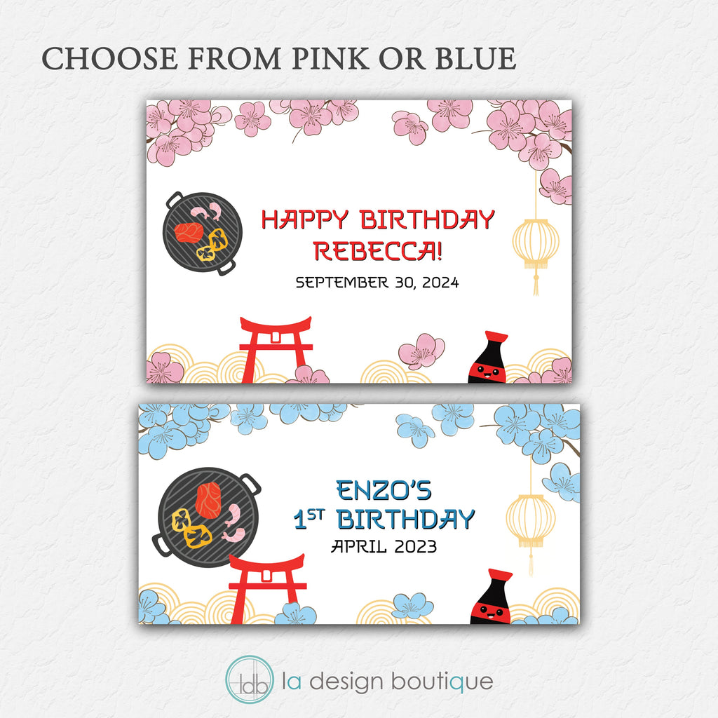 Personalized Hibachi Banner