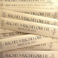 Personalized Gold Chopstick Sleeves