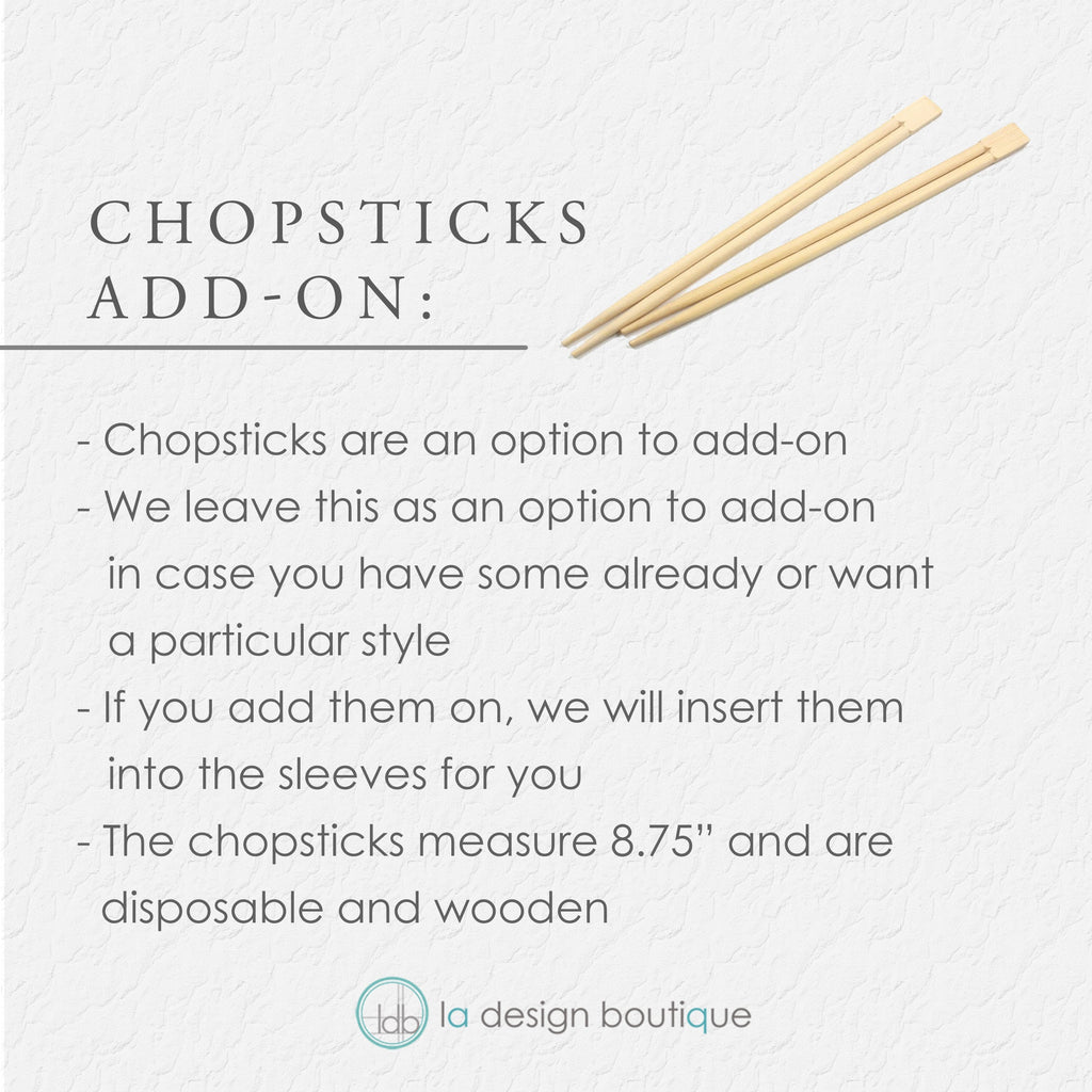 Blue Florals Chopstick Sleeves