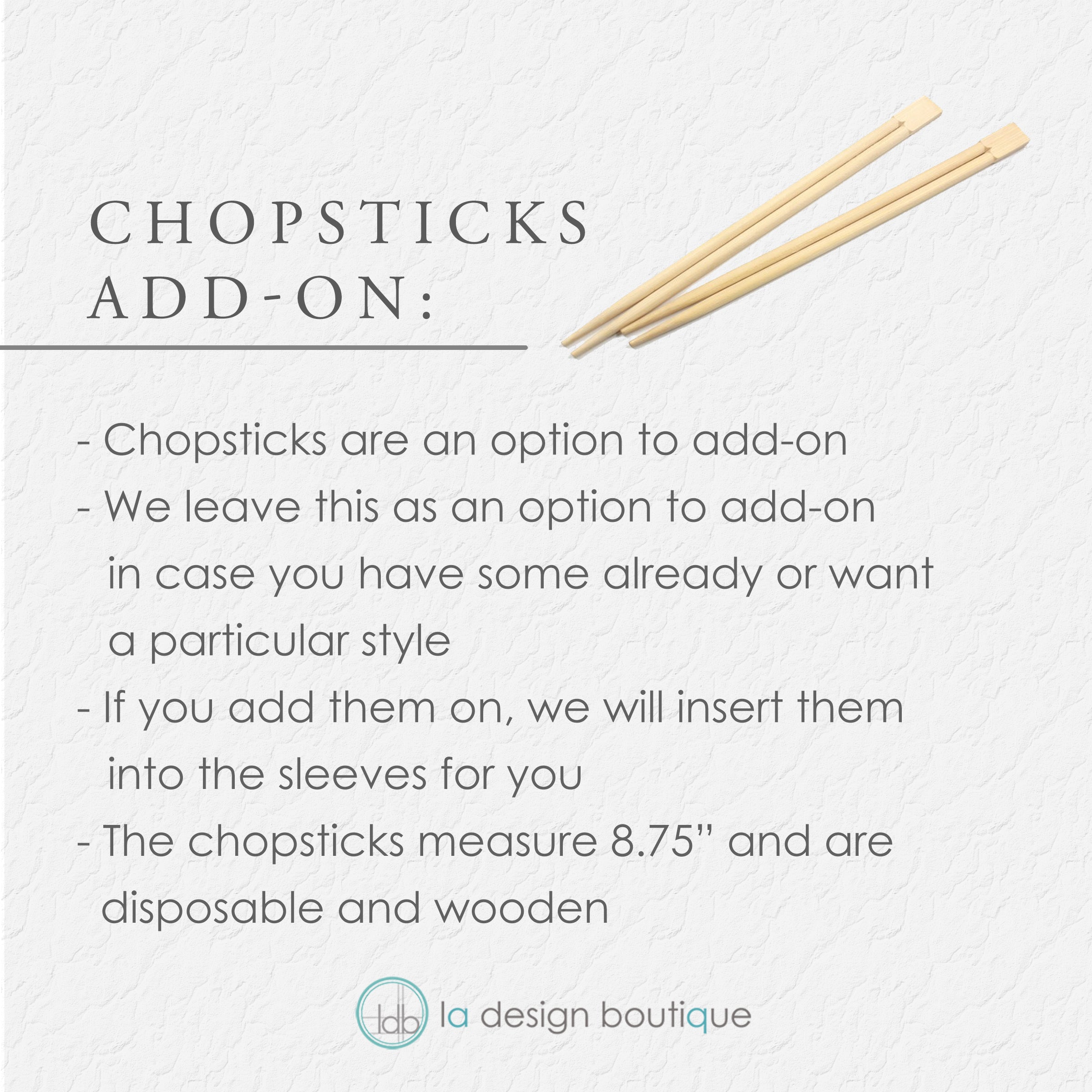 Blue Florals Chopstick Sleeves