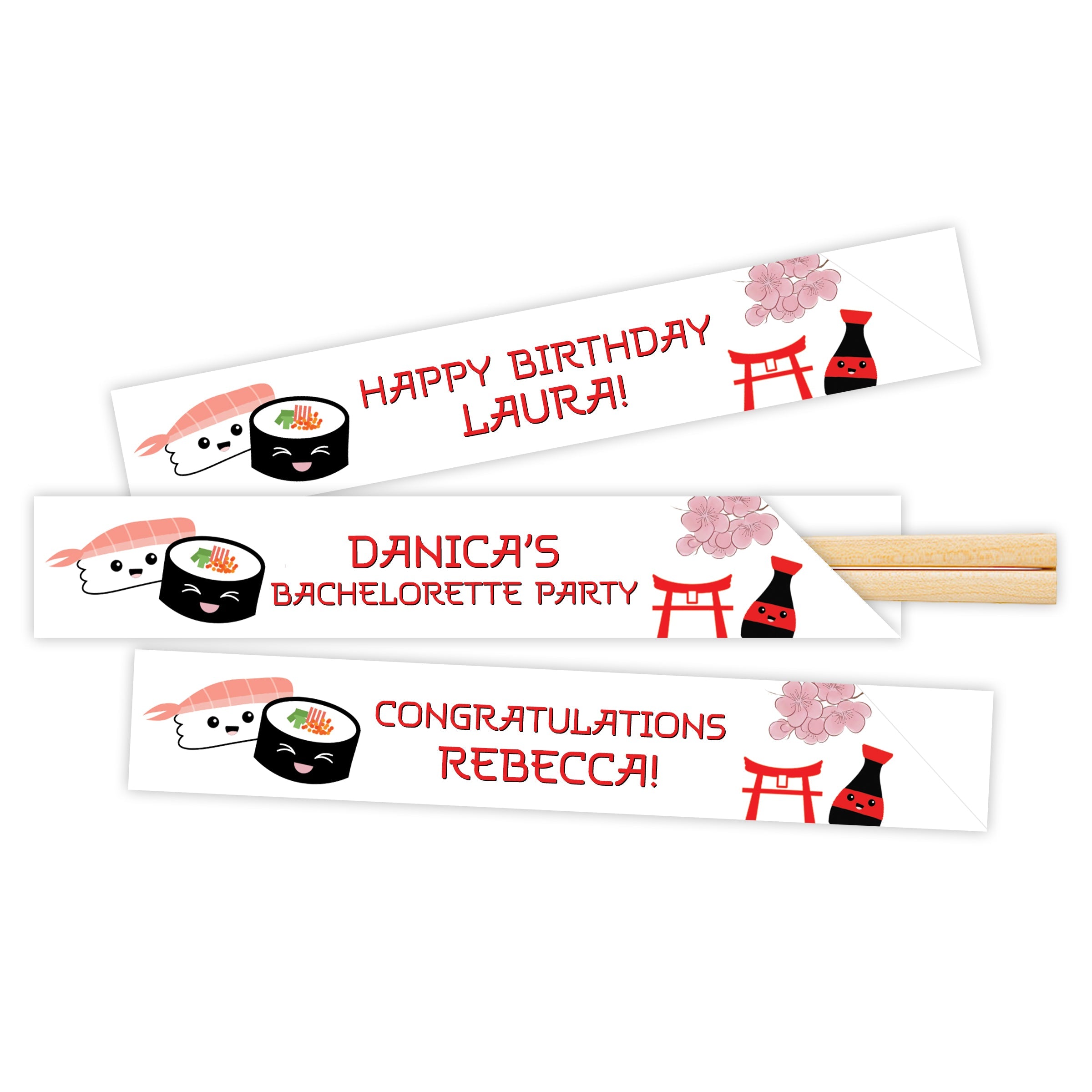 Sushi Party Chopstick Sleeves