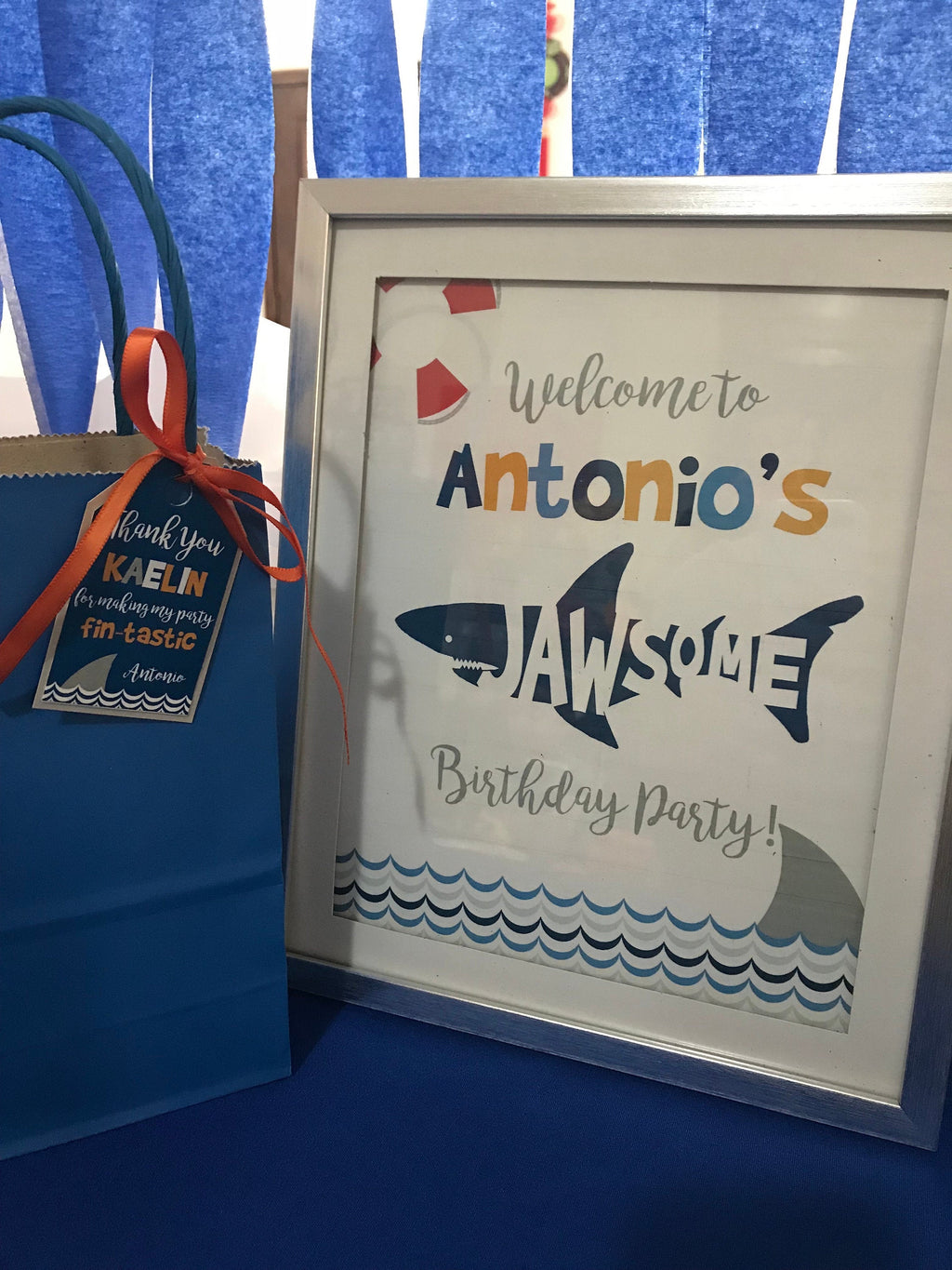Shark Party Invitation and Party Bundle