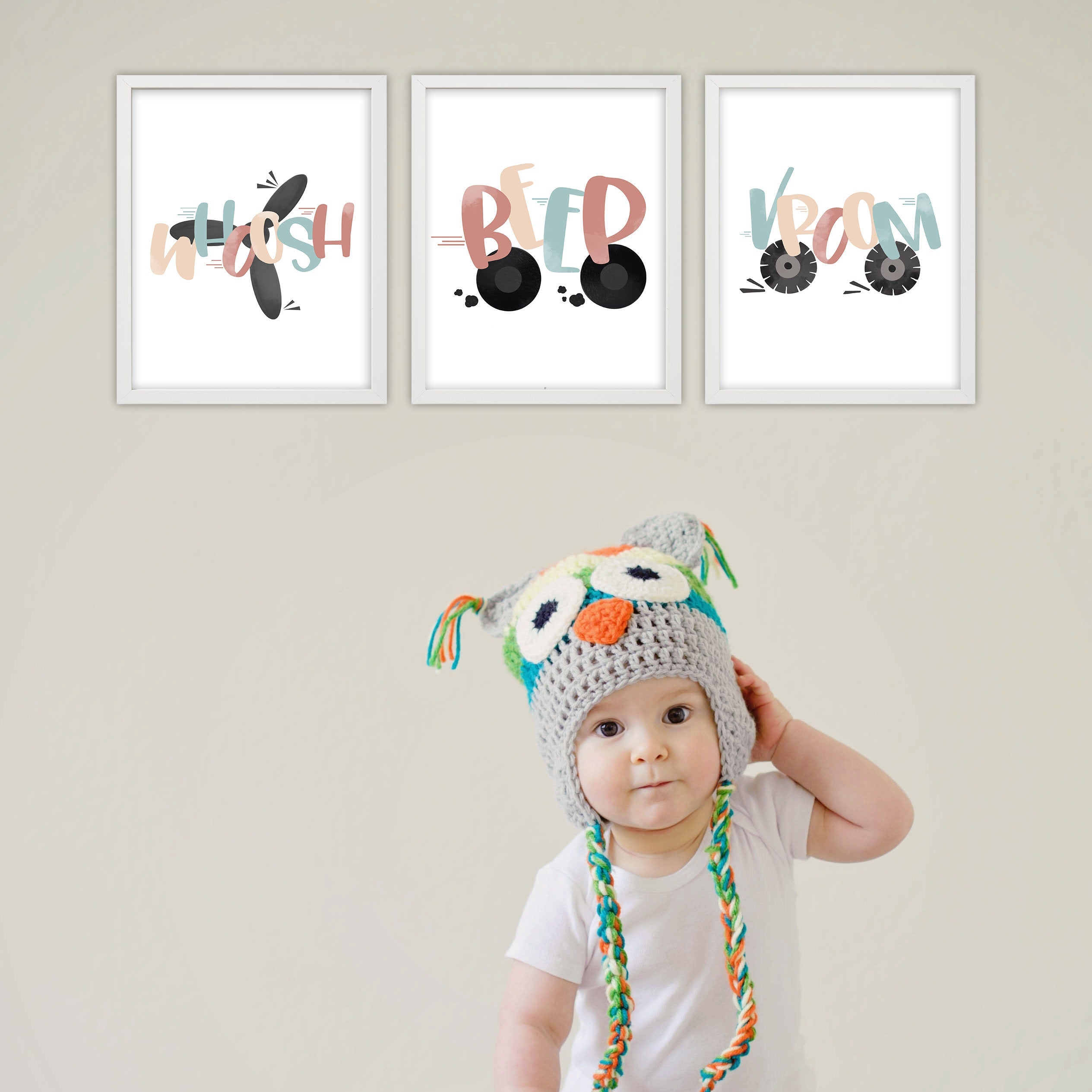 Transportation Wall Art for Kids' Bedroom
