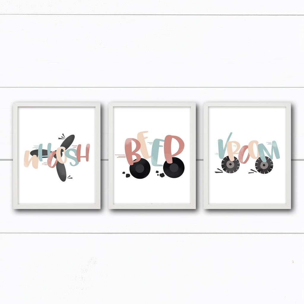 Transportation Wall Art for Kids' Bedroom