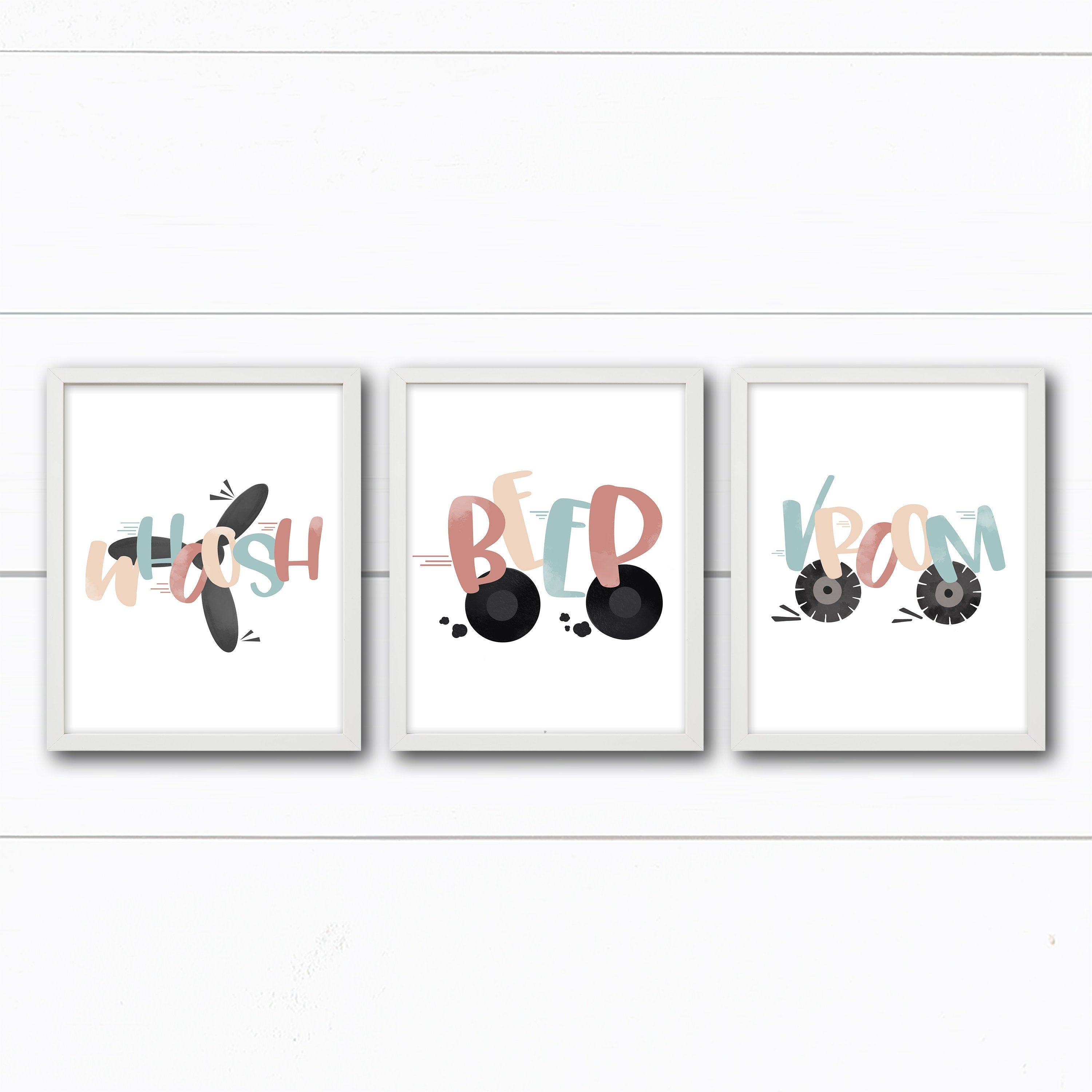 Transportation Wall Art for Kids' Bedroom