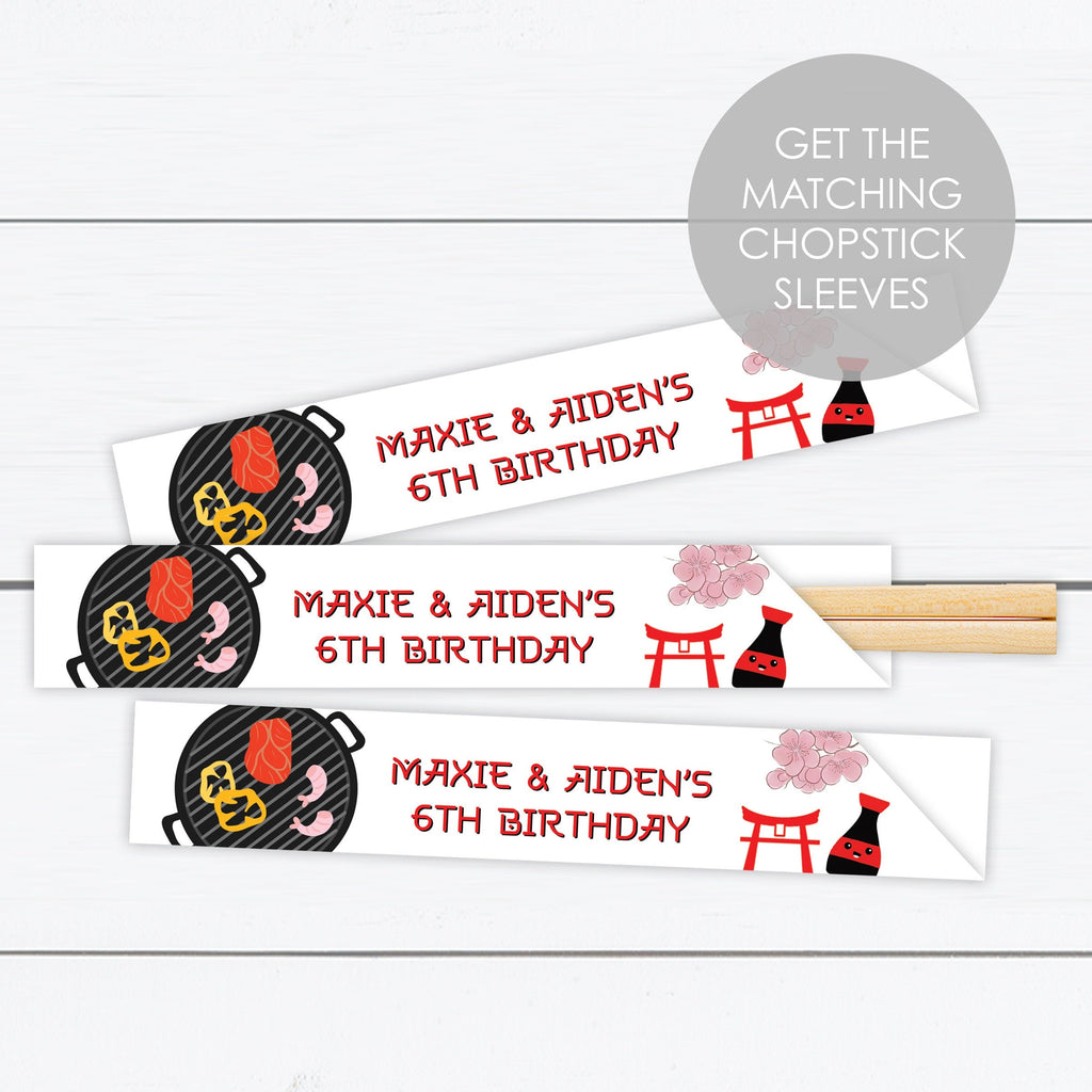 Hibachi Birthday Invitation