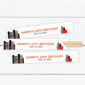Japanese-Themed Chopstick Sleeves with Tokyo Skyline
