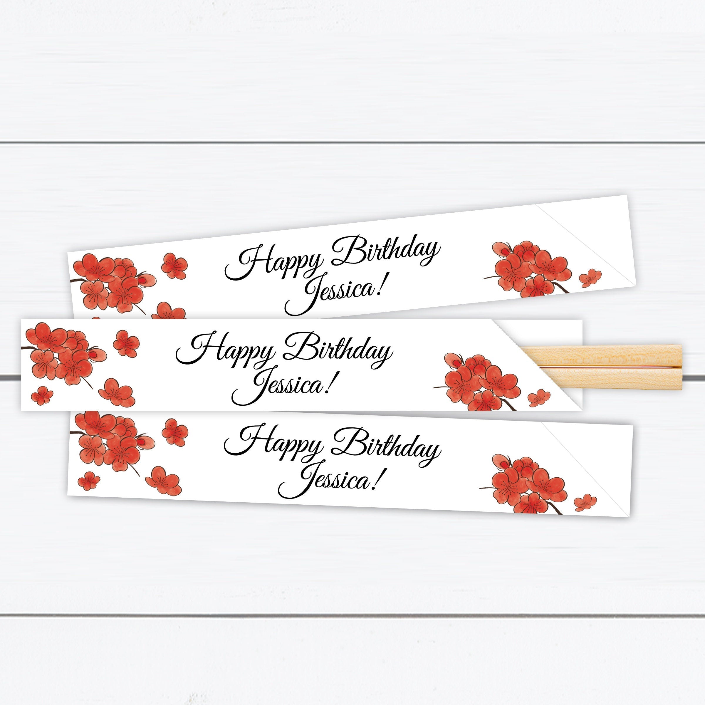 Pink Cherry Blossom Chopstick Sleeves