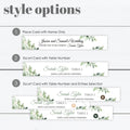 Personalized Chopstick Sleeve Holder Place Card