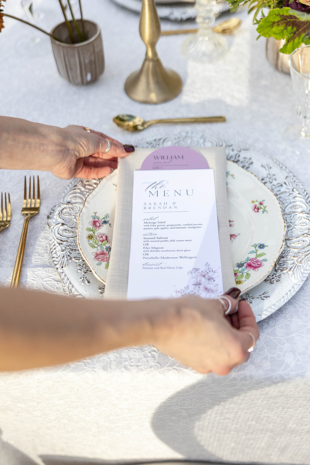 Circle Place Cards